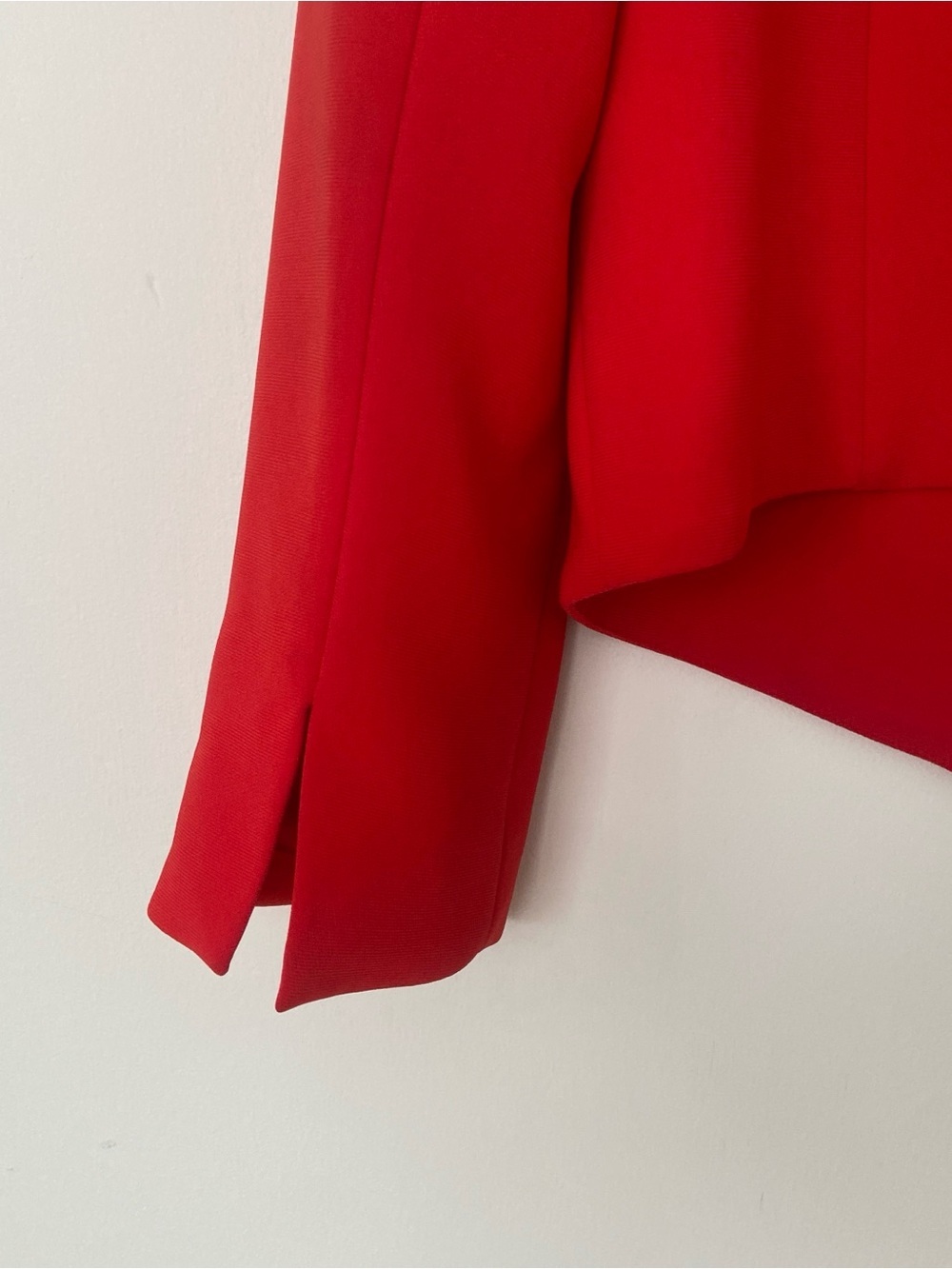Judith and Charles Red Open Front Tailored Blazer size 8 - Picture 9 of 11